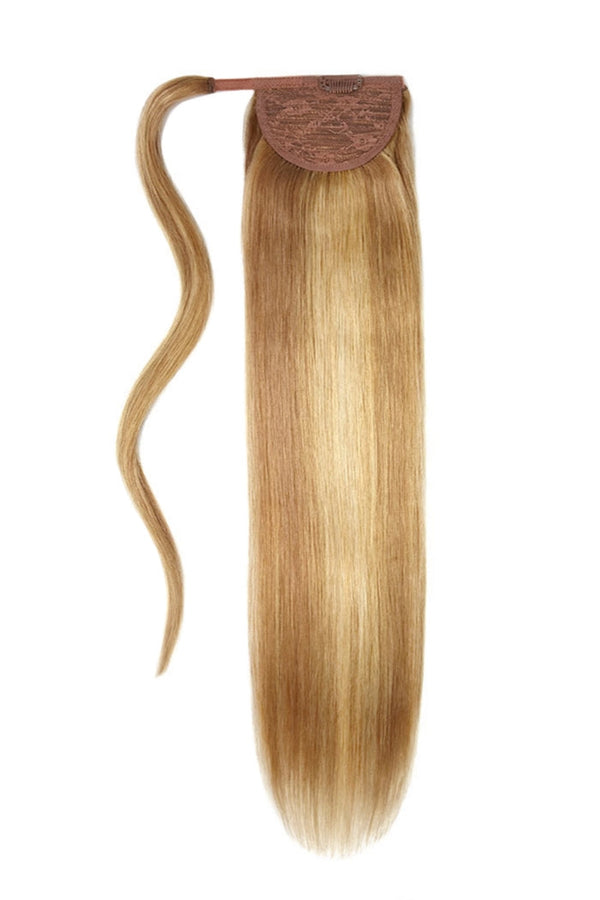 Butterscotch Blonde (#10/16) Straight Up Wrap Around Ponytail