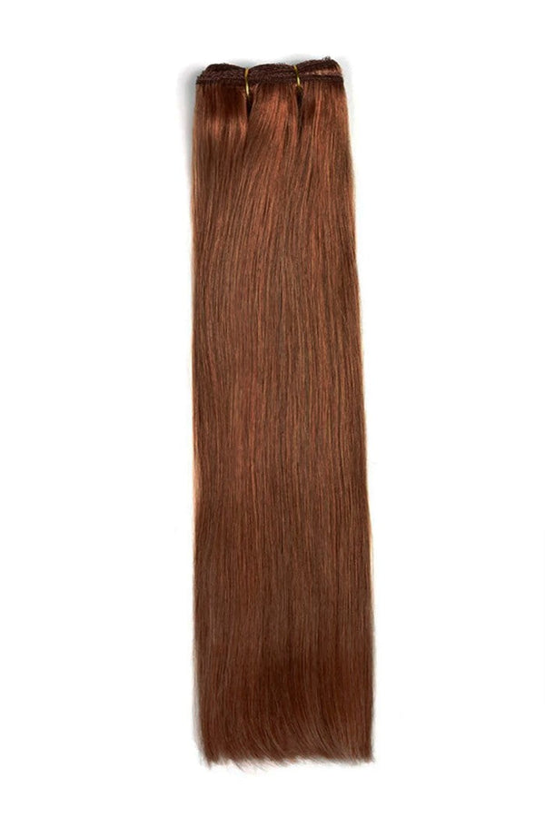 Dark Auburn/Copper Red (#33) Remy Royale Double Drawn Weave Extensions