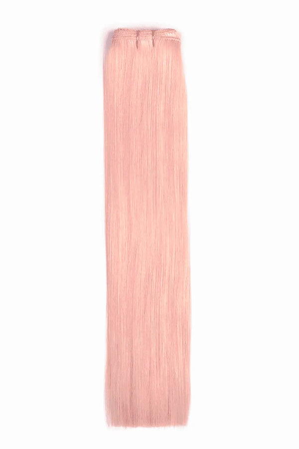 Pastel Pink Remy Royale Double Drawn Weave Extensions