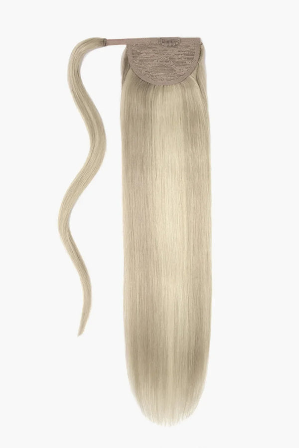 Platinum BlondeMe Straight Up Wrap Around Ponytail Extension