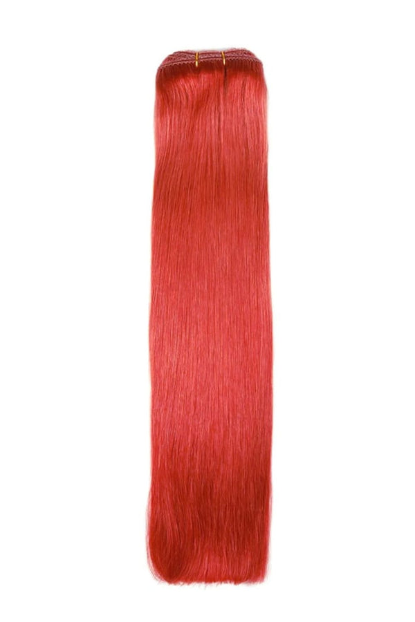 Bright Red Remy Royale Double Drawn Weave Extensions