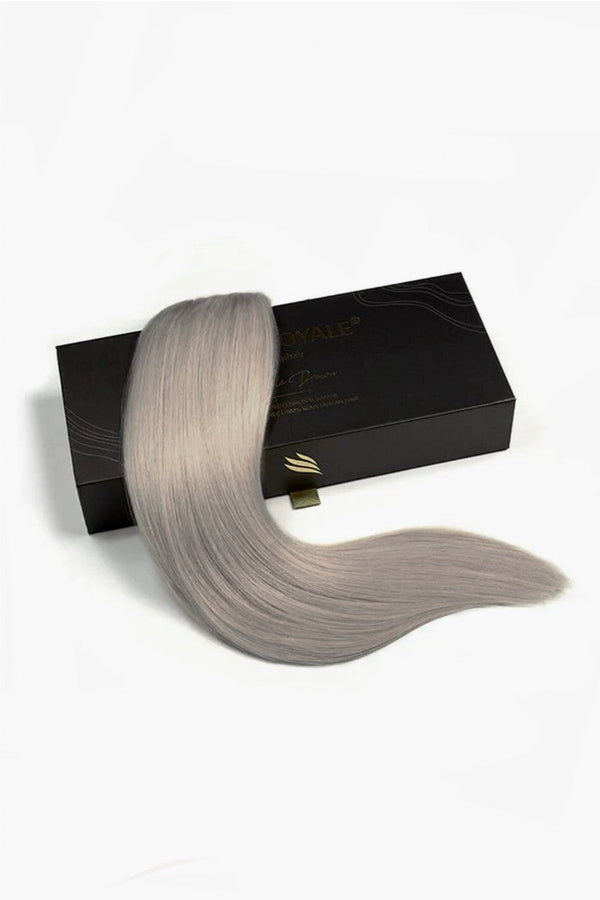 Silver Grey (#SG) Remy Royale Double Drawn Weave Extensions