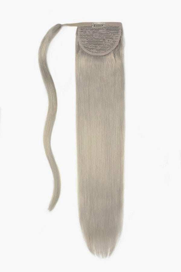 Silver Sand (#SS) Straight Up Wrap Around Ponytail Extension